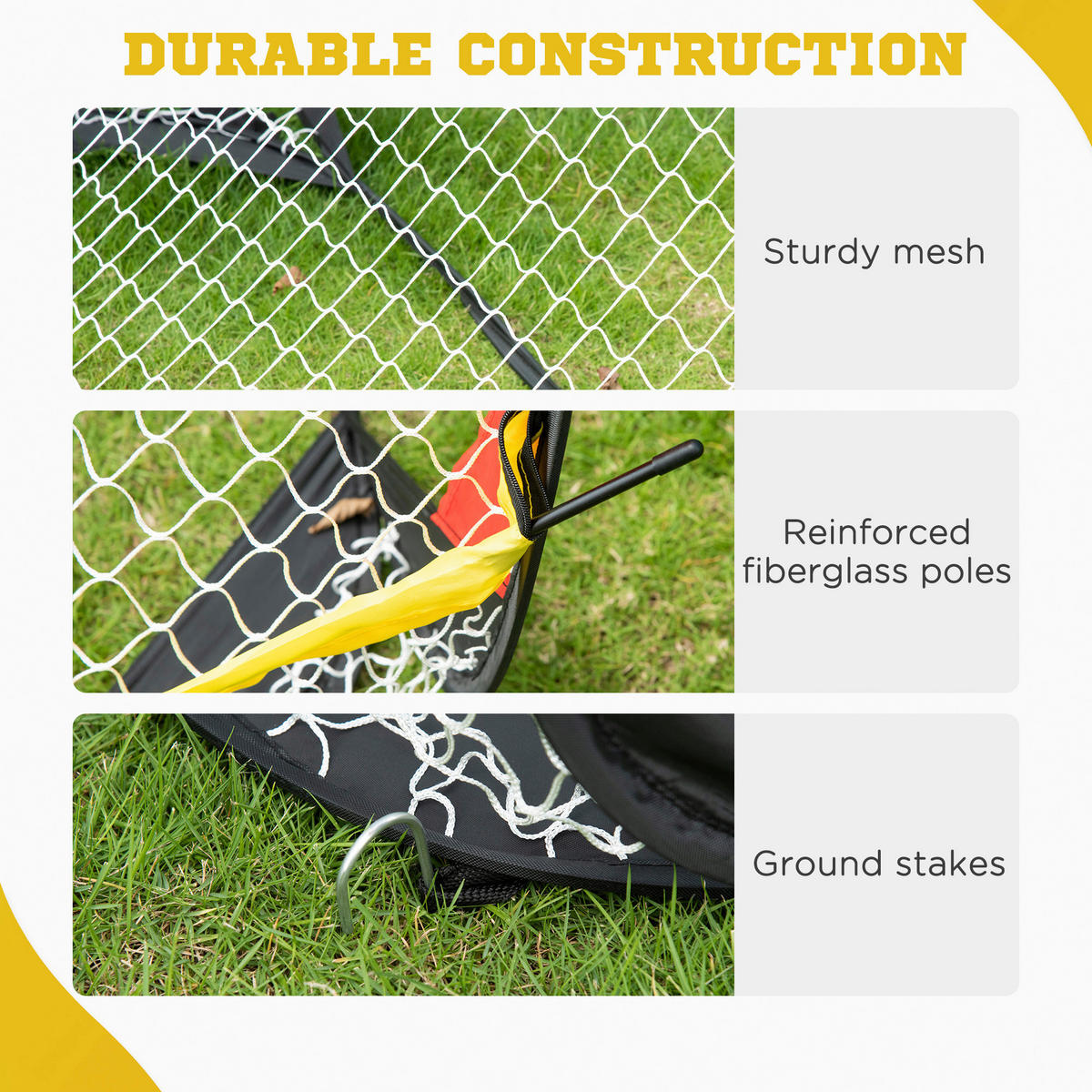 HOMCOM Fußballtor bunt B/H/L: ca. 80x80x120 cm Fußballtor - bunt (120,00/80,00/80,00cm) - HOMCOM