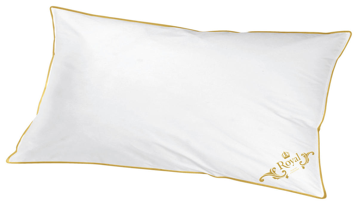 3-Kammer Kopfkissen Royal Royal - weiß (40,00/80,00cm) - Classic