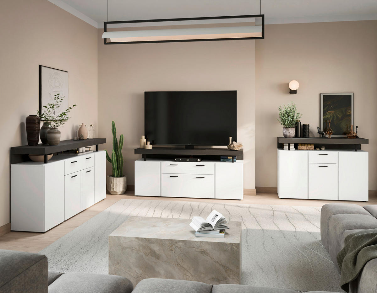 Lowboard Fly B/H/T: ca. 164x73x40 cm Fly - weiß (164,00/73,00/40,00cm)