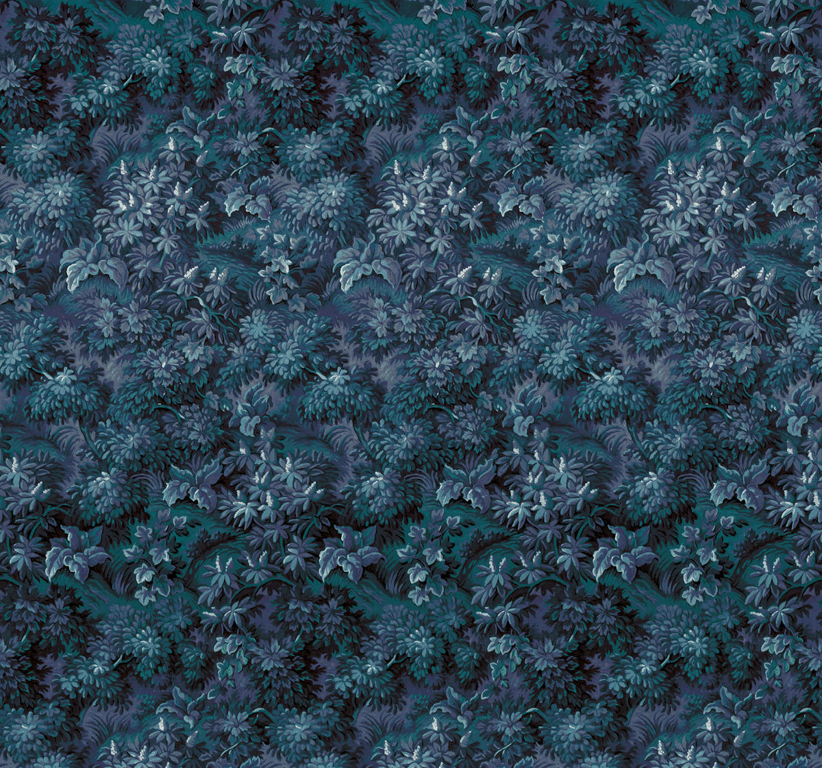 Komar Fototapete Botanique Bleu B/L: ca. 300x280 cm Botanique Bleu - (300,00/280,00cm) - Komar