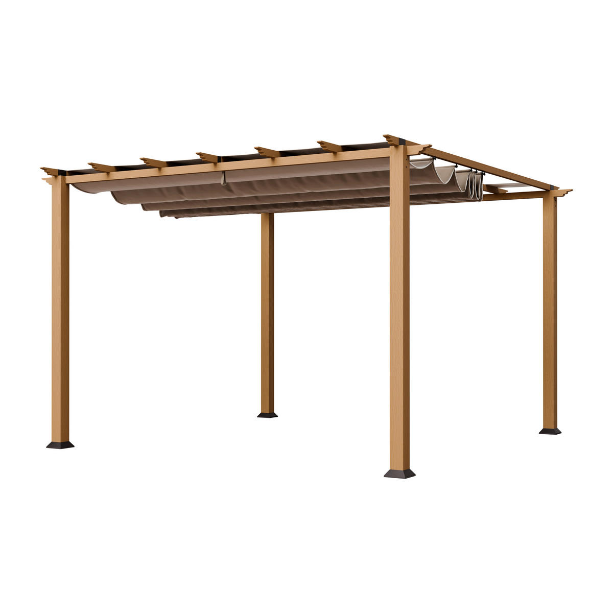 Paragon Outdoor Pavillon Florida hellbraun Metall B/H/L: ca. 350x235x350 cm Florida - hellbraun (350,00/350,00/235,00cm) - Paragon Outdoor