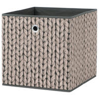 Motivbox Wolle anthrazit B/H/T: ca. 32x32x32 cm Wolle - beige/anthrazit (32,00/32,00/32,00cm)