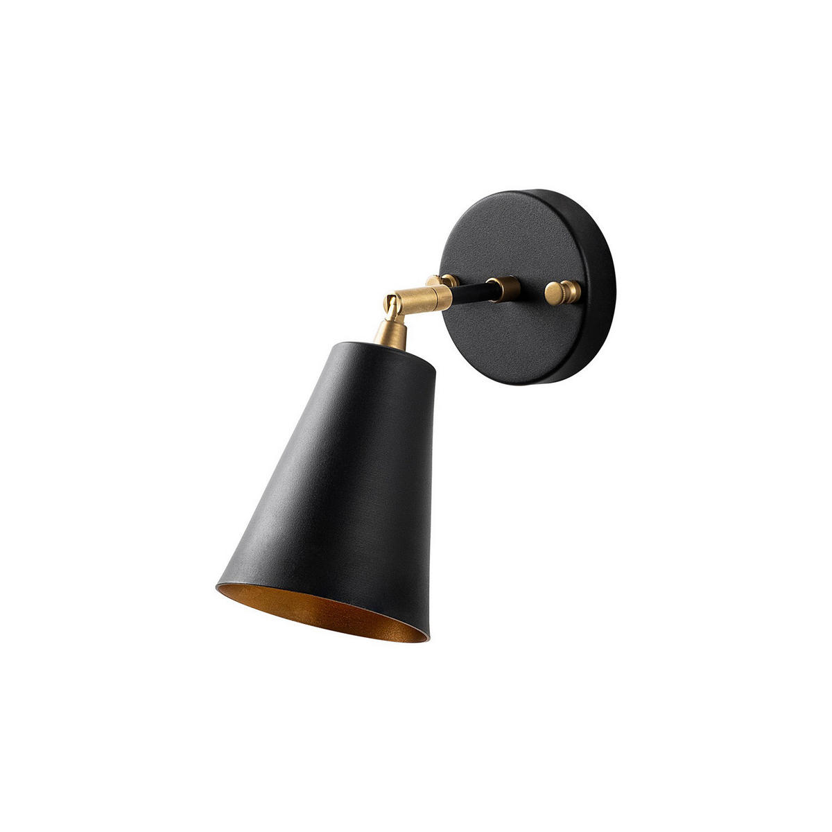 Opviq Wandleuchte Evander gold schwarz Metall Glas B/H/T/L/D: ca. 26x21x26x10x10 cm E27 1 Brennstellen Evander - gold/schwarz (10,00/26,00/21,00cm) - Opviq