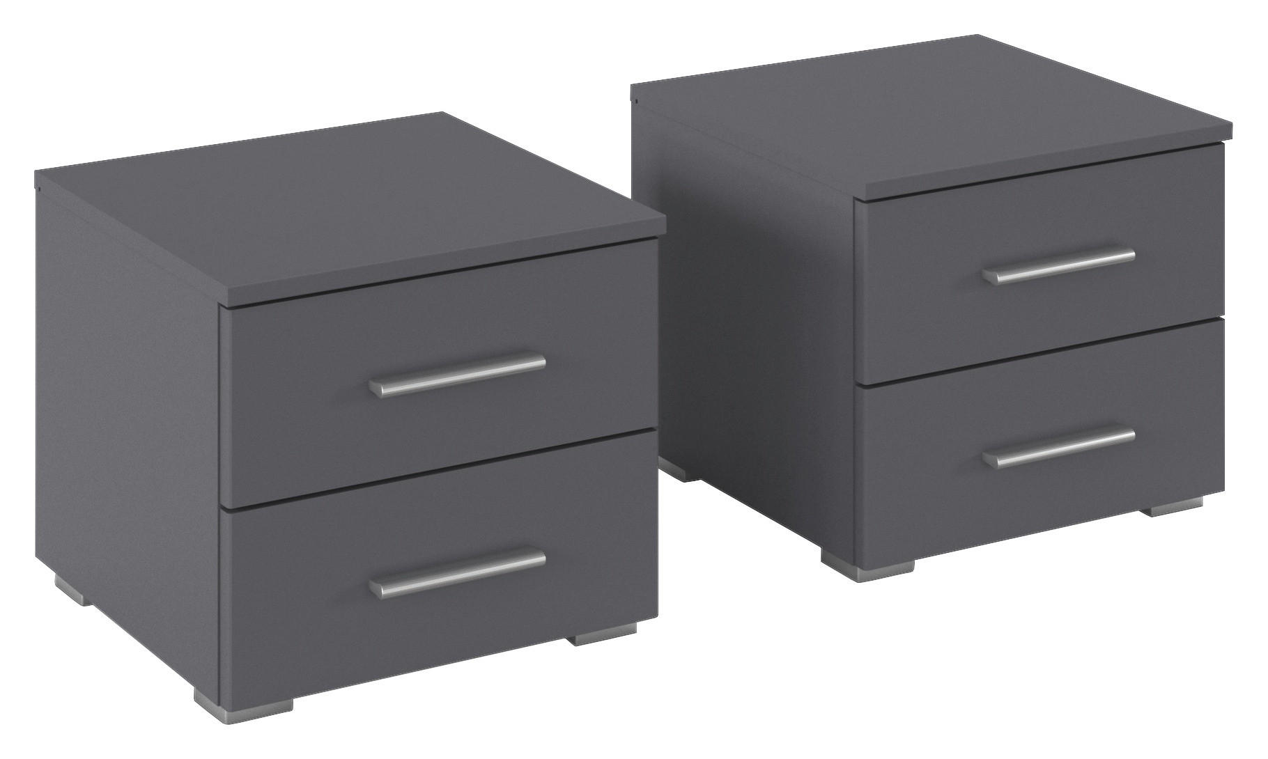 Nachtkonsolen München grau B/H/T: ca. 40x36x40 cm München - Alu/grau (40,00/36,00/40,00cm)