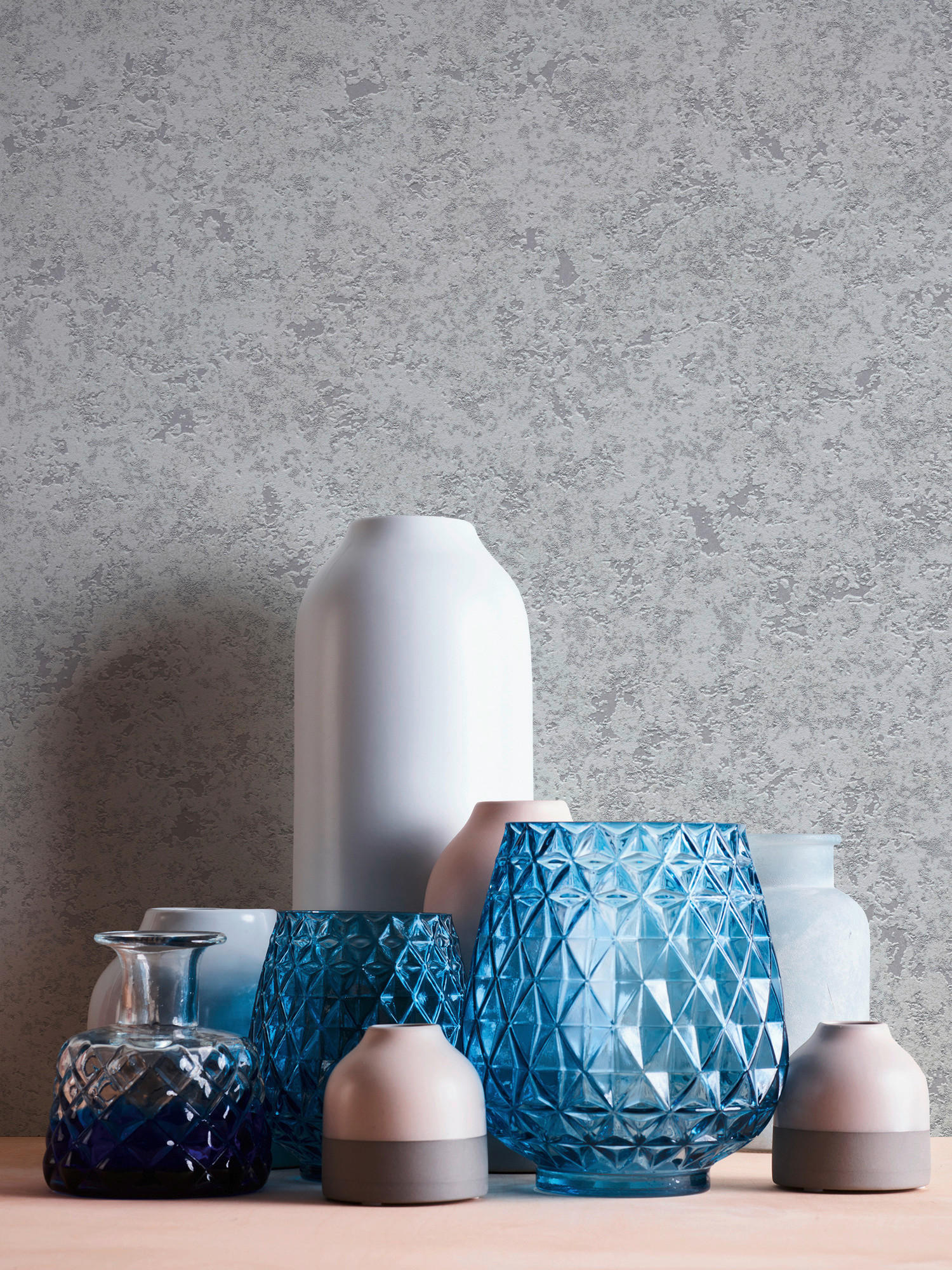 A.S.Creation Vliestapete Attractive Uni grau B/L: ca. 53x1005 cm Attractive - grau (53,00/1005,00cm) - A.S.Creation