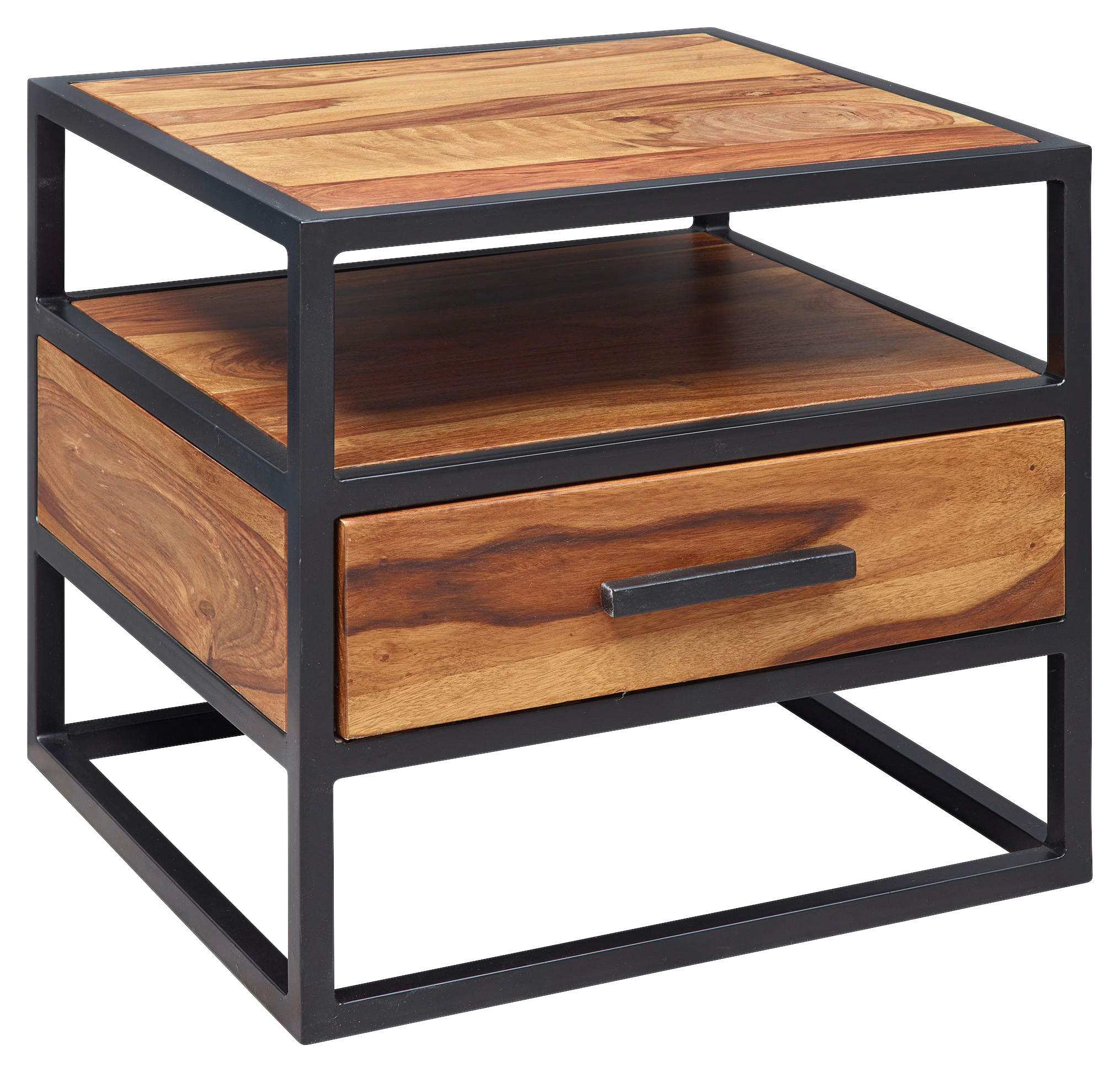 Nachtkonsole braun B/H/T: ca. 45x45x50 cm Nachtkonsole - braun (45,00/45,00/50,00cm) - Wohnling