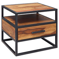 Nachtkonsole braun B/H/T: ca. 45x45x50 cm Nachtkonsole - braun (45,00/45,00/50,00cm) - Wohnling