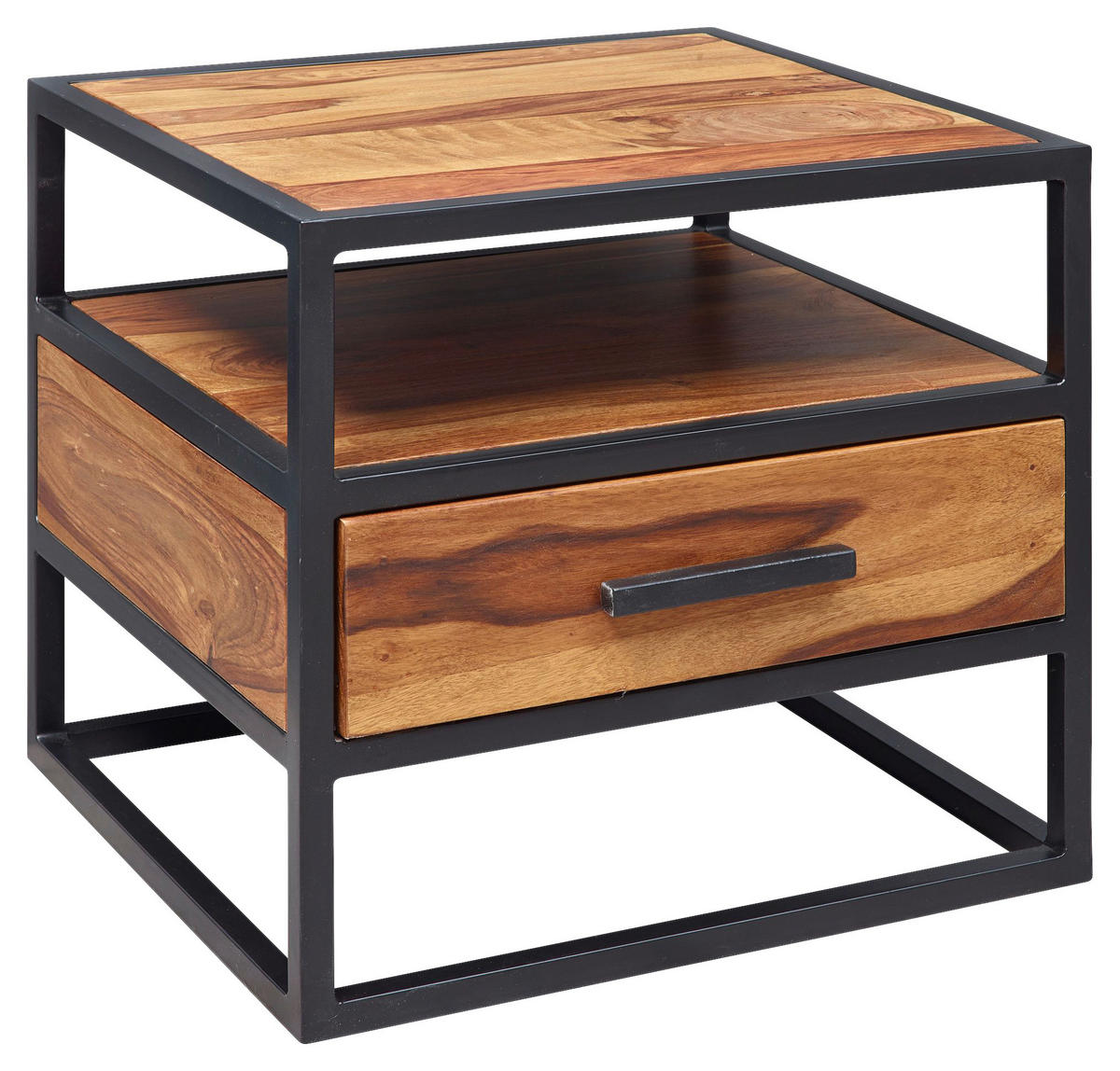 Nachtkonsole braun B/H/T: ca. 45x45x50 cm Nachtkonsole - braun (45,00/45,00/50,00cm) - Wohnling