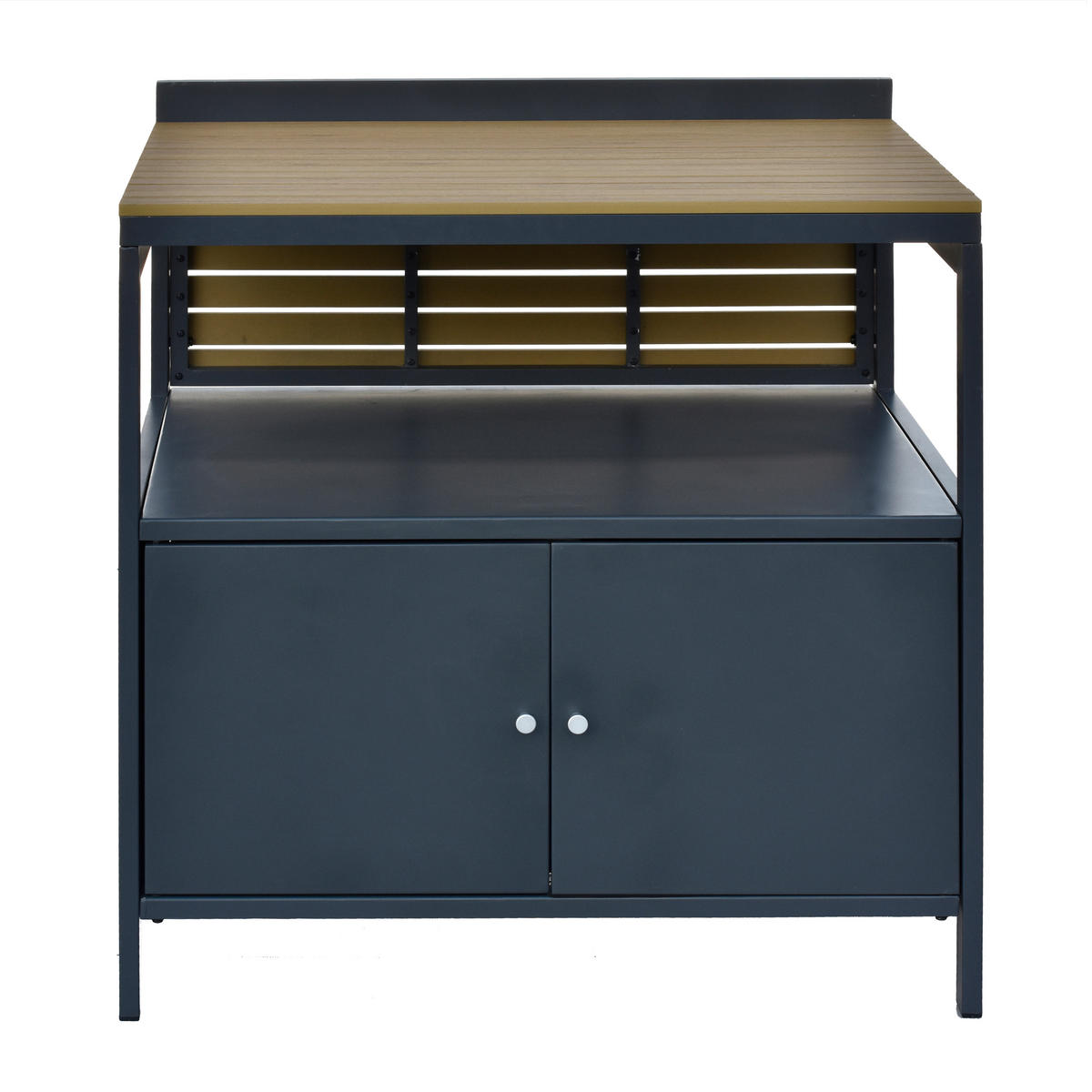 POCOline Outdoor-Küchenmodul natur Aluminium B/H/L: ca. 83,5x89x61,5 cm Outdoor-Küchenmodul - natur/anthrazit (61,50/83,50/89,00cm) - POCOline