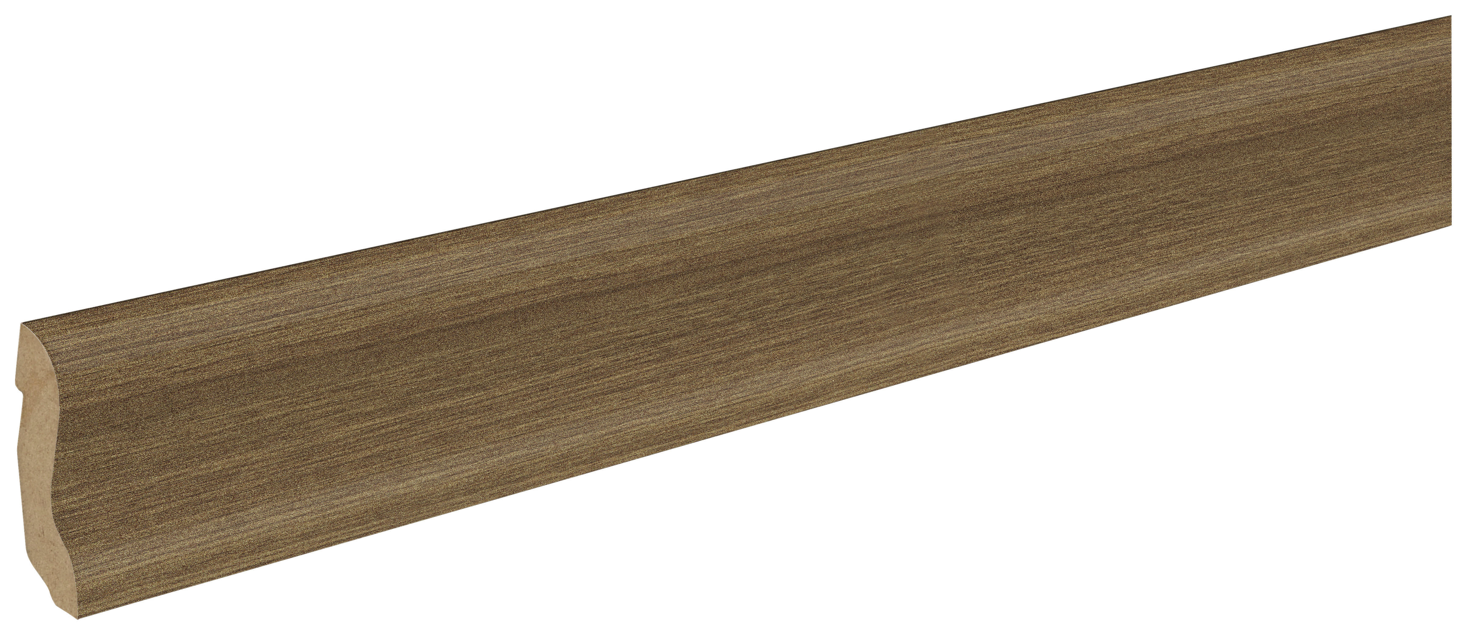 Sockelleiste L/B/H: ca. 250x2x4,5 cm pro Stück Sockelleiste Basic 45mm 1881 Nußb. - nussbaum (250,00/2,00/4,50cm)