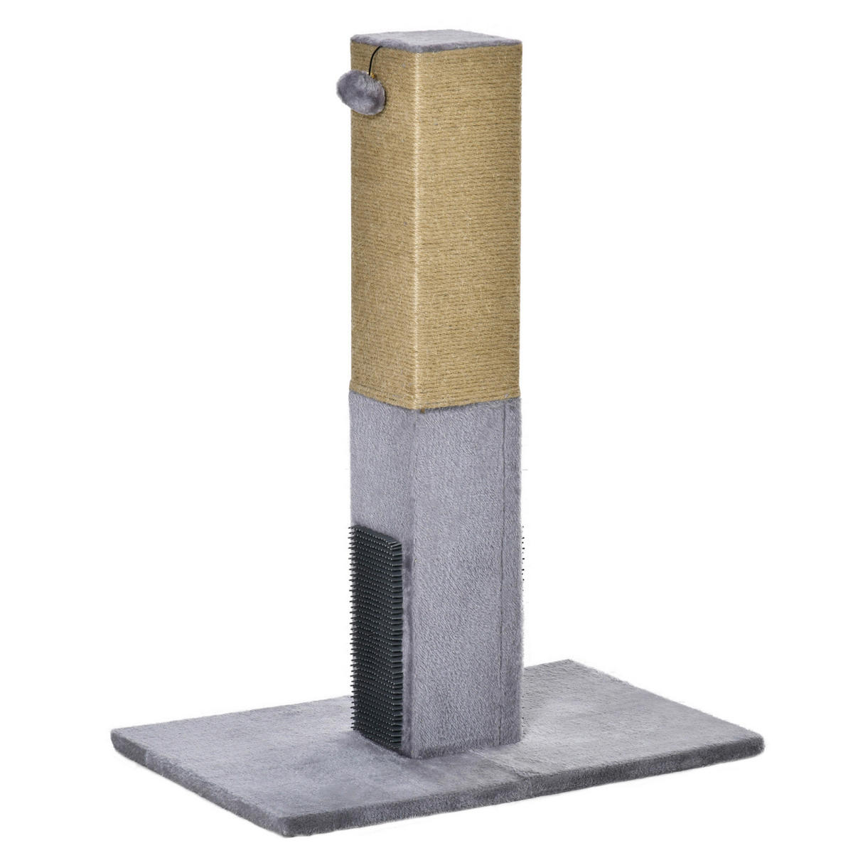 PawHut Kratzbaum grau Polyester B/H/L: ca. 39x79x59,5 cm Kratzbaum - grau (59,50/39,00/79,00cm) - PawHut