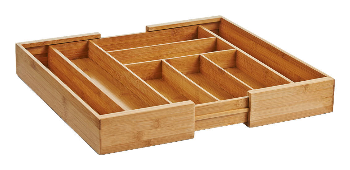 Zeller Besteckkasten ausziehbar natur Bambus B/H/L: ca. 35x6,5x43 cm Besteckkasten_ausziehbar - natur (43,00/35,00/6,50cm) - Zeller
