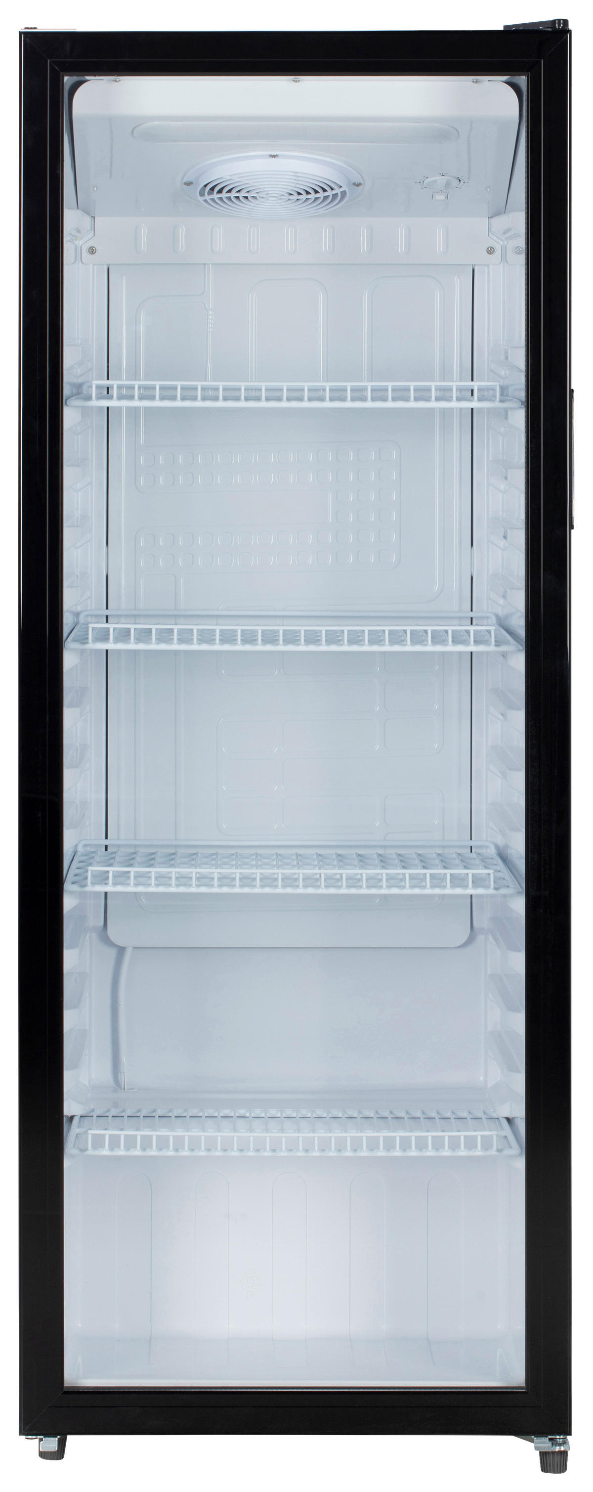 POCOline Glastürkühlschrank GTK144-235 DB schwarz B/H/T: ca. 54x144x55 cm Glastürkühlschrank GTK144-235 DB - schwarz (54,00/144,00/55,00cm) - POCOline