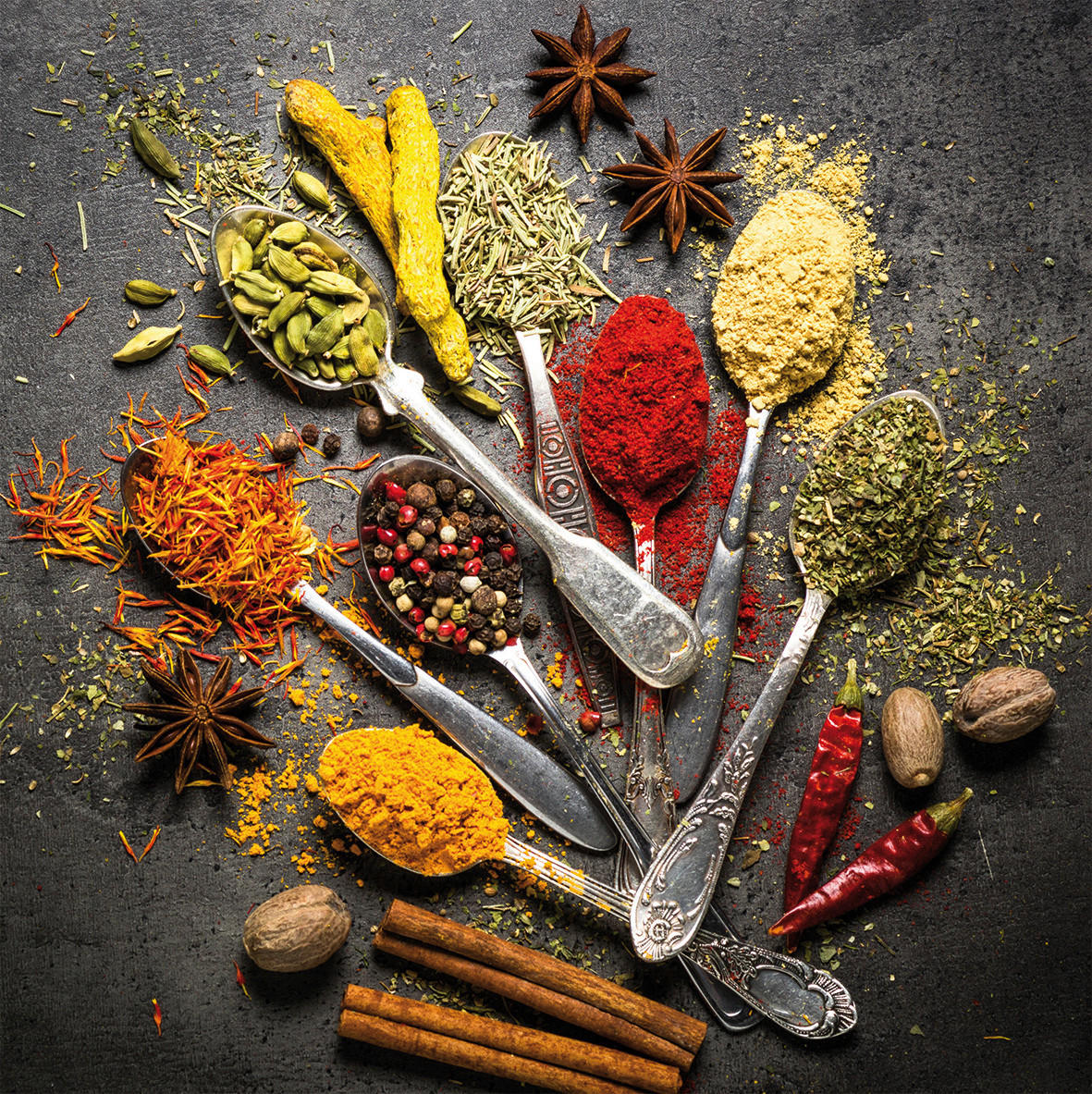 Bönninghoff Keilrahmenbild Gewürze B/L: ca. 35x35 cm Keilrahmenbild 35x35cm - (35,00/35,00cm) - Bönninghoff