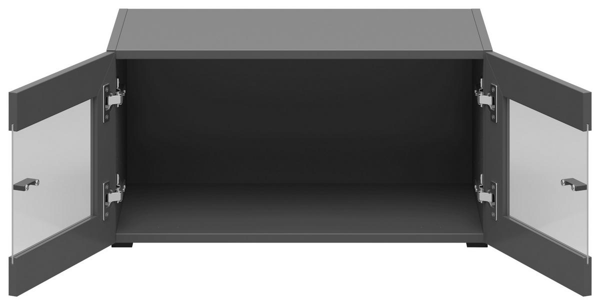 Vitrine System 64 anthrazit matt B/H/T: ca. 64x32x35 cm System 64 - anthrazit (64,00/32,00/35,00cm)