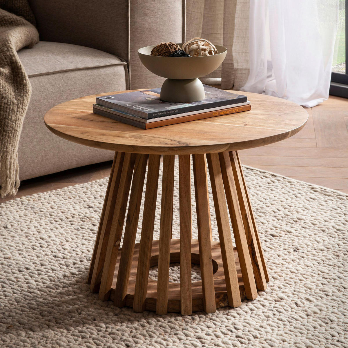 Couchtisch braun H/D: ca. 40x60 cm Couchtisch - braun (60,00/40,00cm) - Wohnling