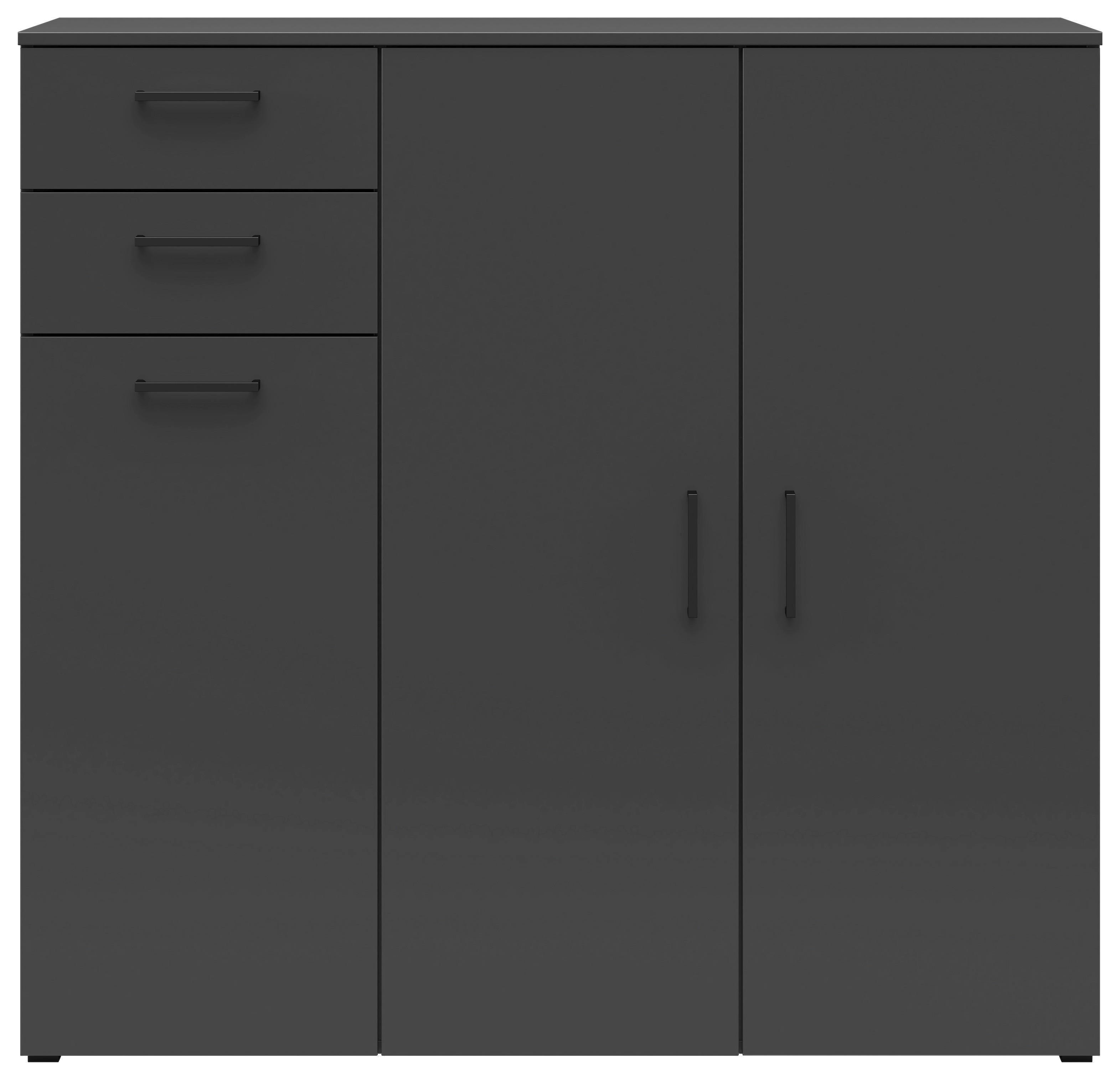 Kommode Multi-Stauraum Typ 33 anthrazit B/H/T: ca. 120x115x40 cm Multi-Stauraum Typ 33 - anthrazit (120,00/115,00/40,00cm)