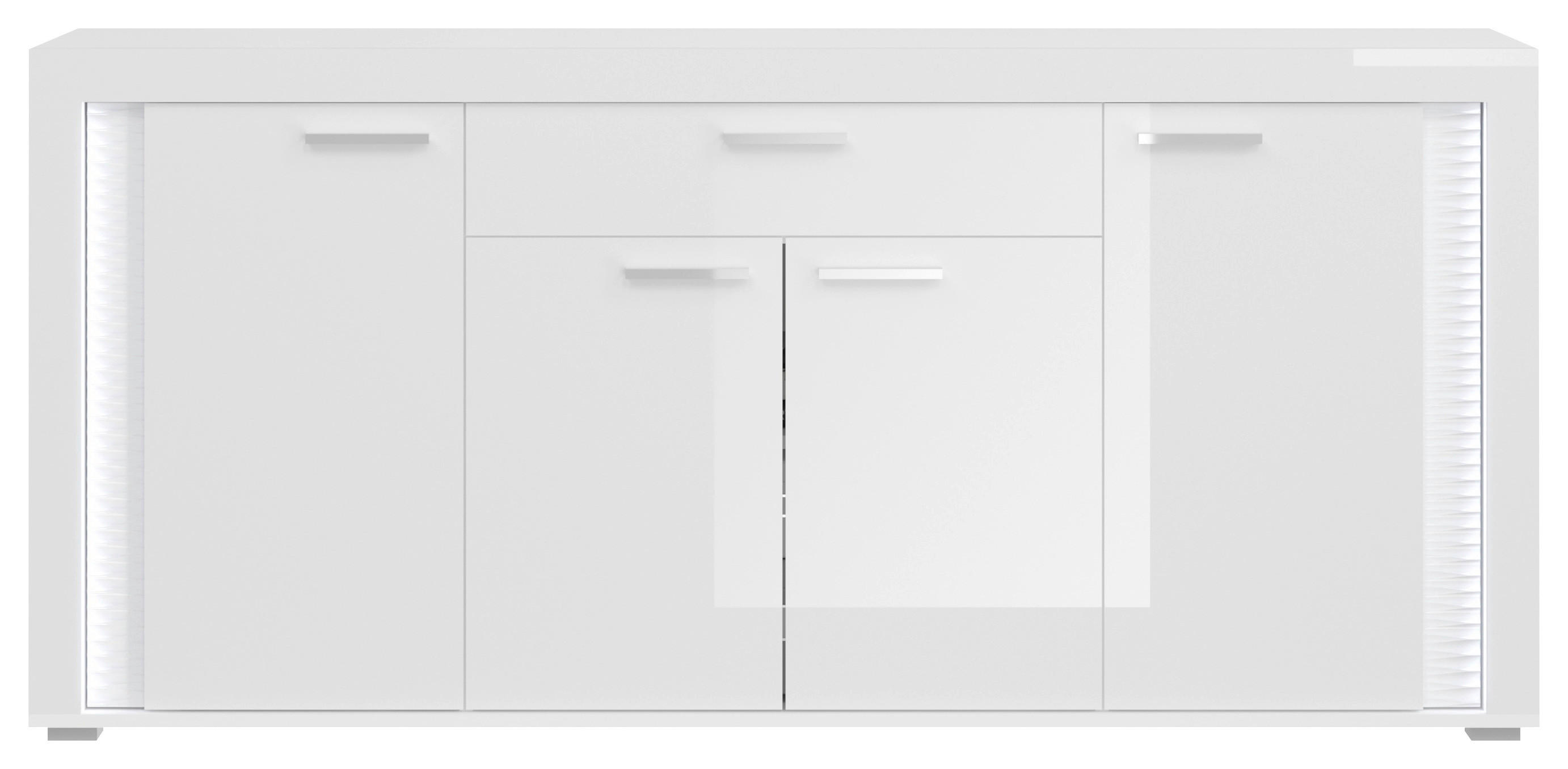Sideboard Skylight weiß weiß Hochglanz B/H/T: ca. 182x84x42 cm Skylight - weiß (182,00/84,00/42,00cm)