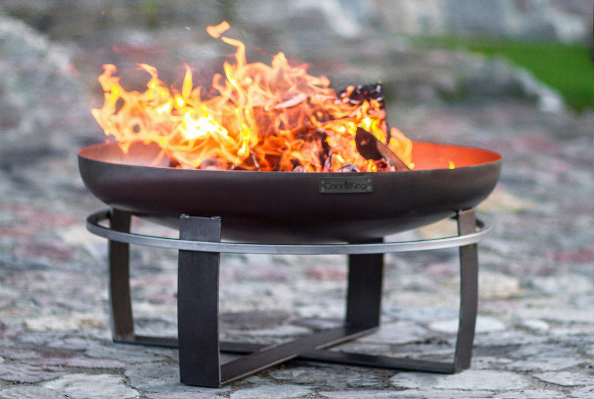 CookKing Feuerschale Viking 80 schwarz Stahl B/H/T: ca. 80x36x80 cm Viking 80 - schwarz (80,00/36,00/80,00cm) - CookKing