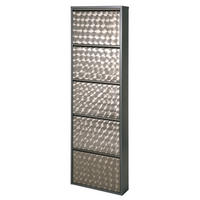 Schuhkipper Clip silber lackiert Optik B/H/T: ca. 50x170x13,5 cm Clip - silber (50,00/170,00/13,50cm)