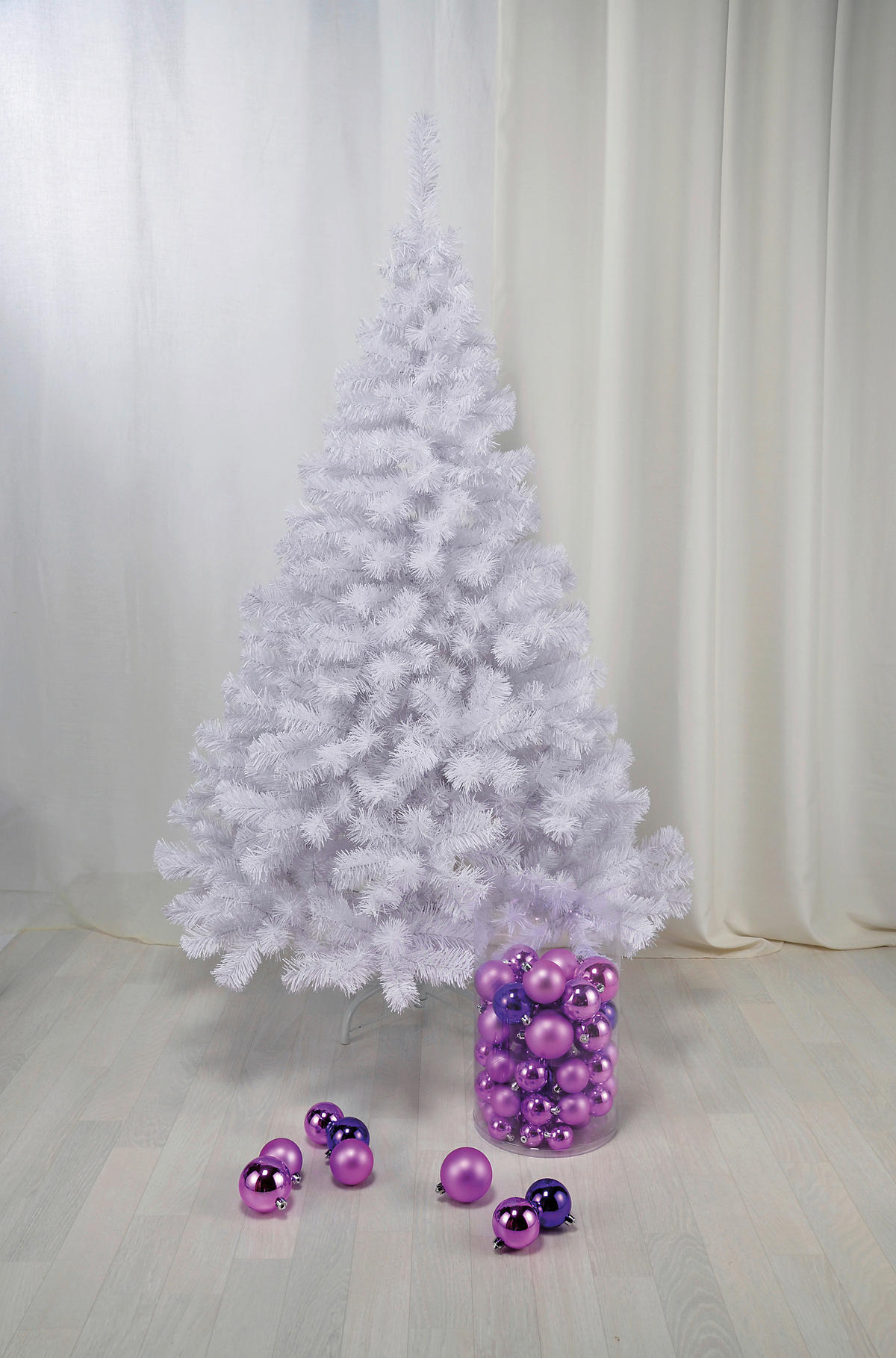 HI Weihnachtsbaum weiß Kunststoff H: ca. 150 cm Weihnachtsbaum 150cm - weiß (150,00cm) - HI