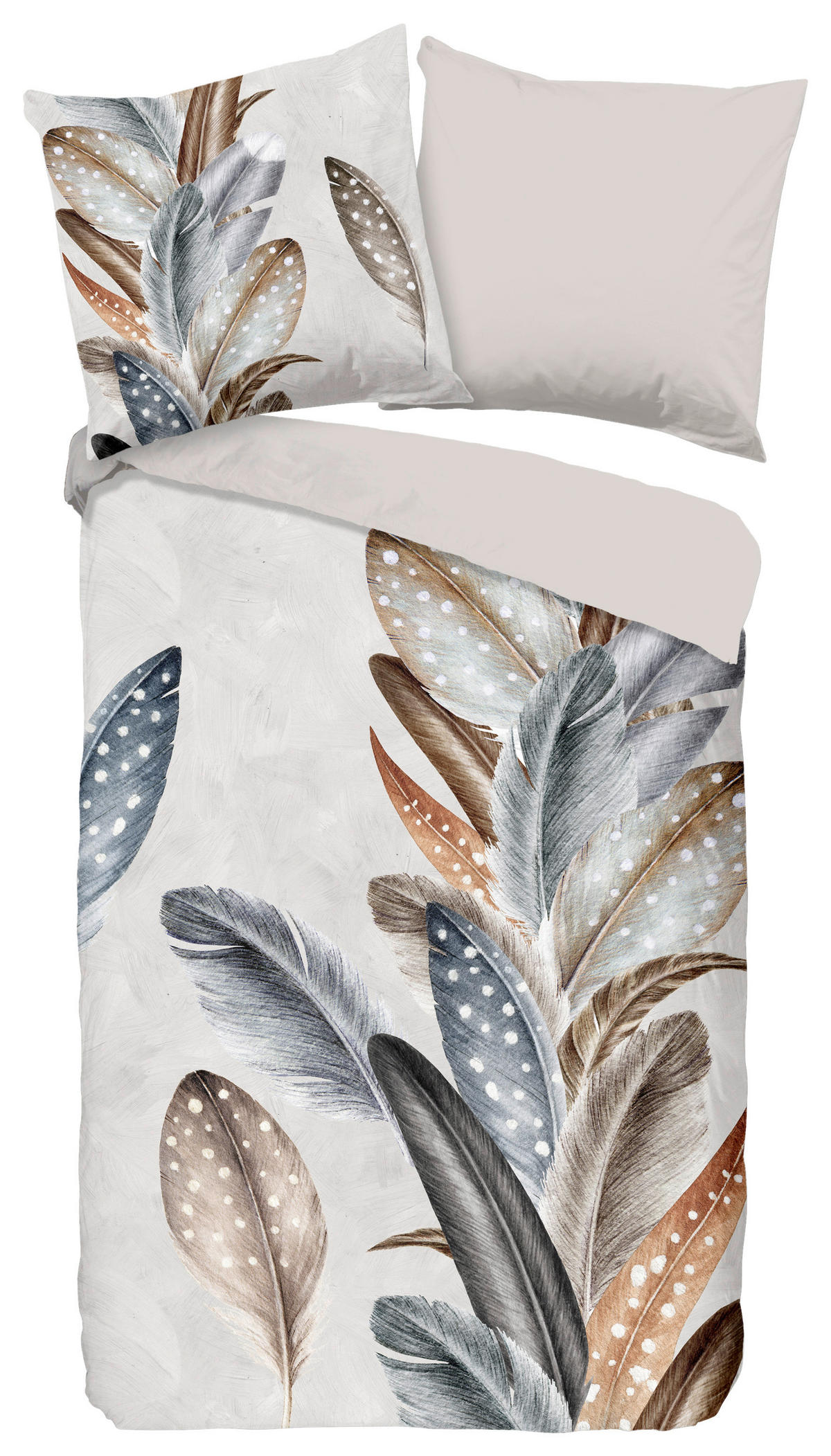 Bettwäsche Eina sand Baumwolle B/L: ca. 155x220 cm Eina - sand (155,00/220,00cm) - Good Morning