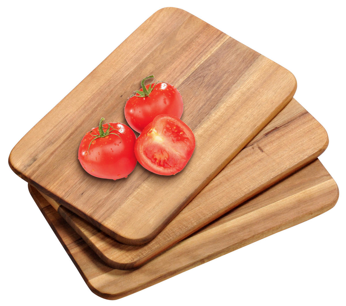 Kesper Brettchen Frühstücksbrettchen_3erSet - natur (23,00/15,00/1,00cm) - Kesper