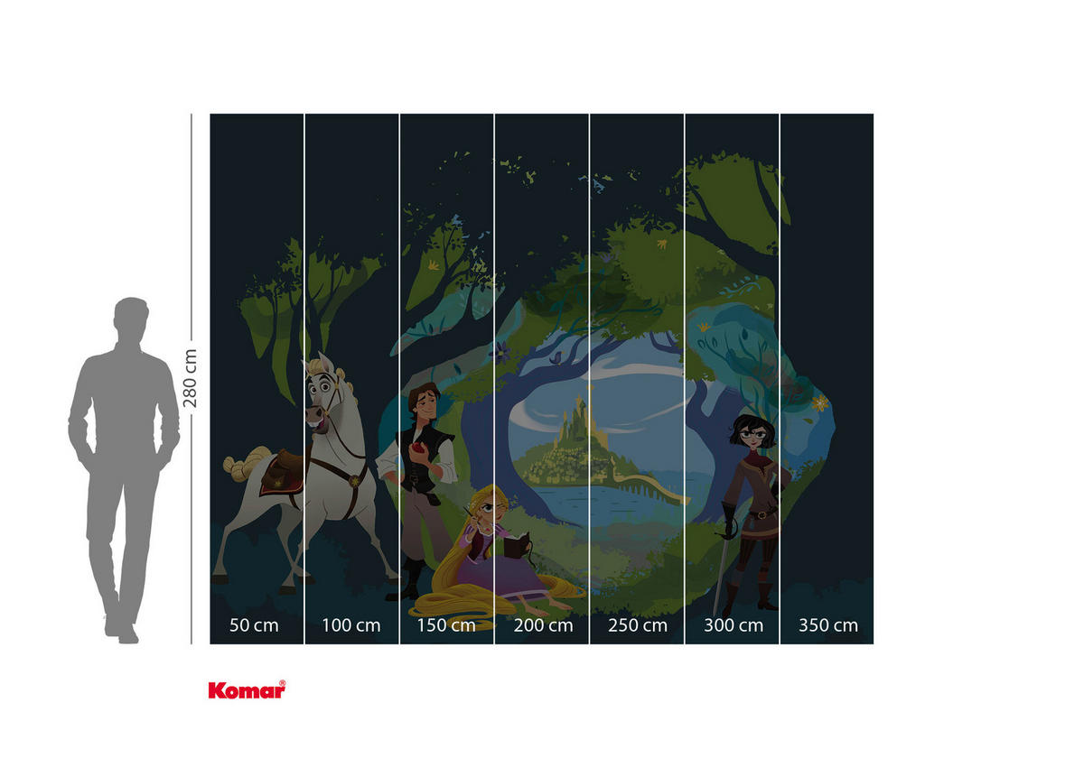 Komar Fototapete Tangled IADX7-001 B/H: ca. 350x280 cm Tangled IADX7-001 - (350,00/280,00cm) - Komar