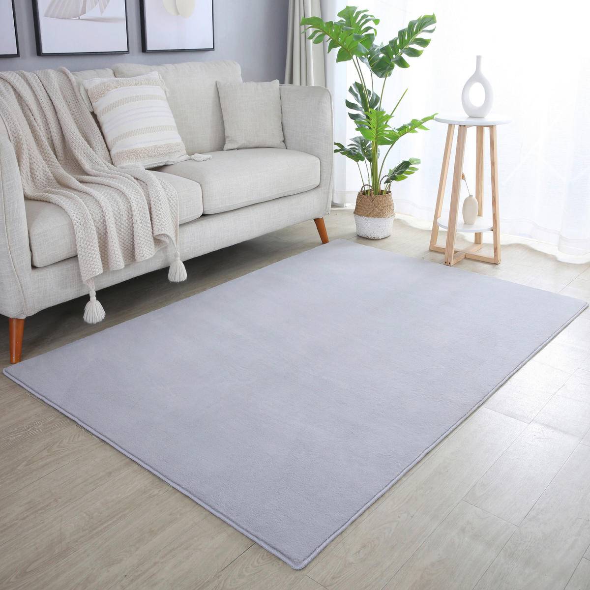 Ayyildiz Teppich SKY silber B/L: ca. 140x200 cm SKY - silber (140,00/200,00cm) - Ayyildiz