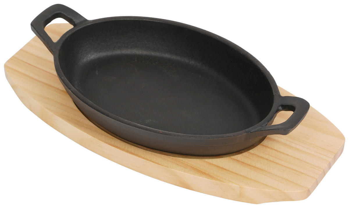 Topf schwarz Eisen Servierpfanne - schwarz