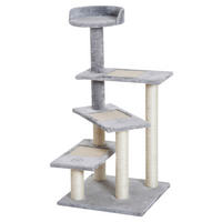 PawHut Kletterbaum beige Spanplatte B/H/L: ca. 48x101x48 cm Kletterbaum - beige/grau (48,00/48,00/101,00cm) - PawHut