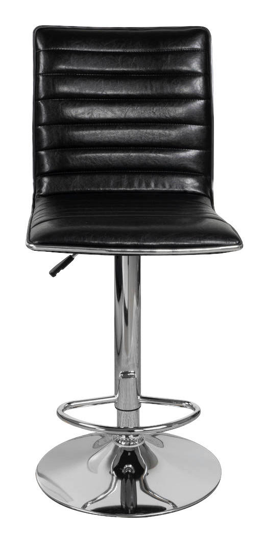 Barhocker Midnight 600 2er schwarz Kunstleder B/H/L: ca. 41x116x51 cm Midnight 600 2er - schwarz/Chrom (51,00/41,00/116,00cm) - 360 Living
