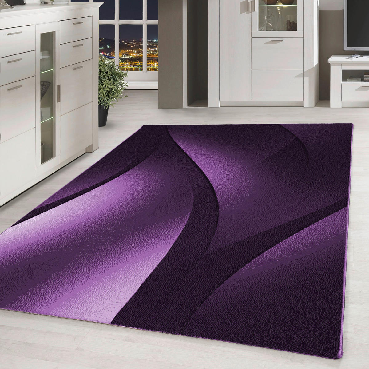 Ayyildiz Teppich PLUS lila B/L: ca. 200x290 cm PLUS - lila (200,00/290,00cm) - Ayyildiz