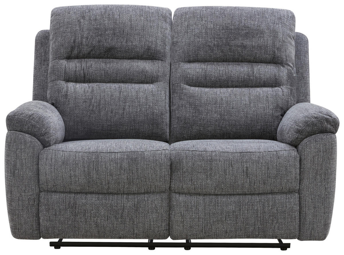 Sofa 3-2-1 KW 2028 dunkelgrau Microfaser KW 2028 - schwarz/dunkelgrau