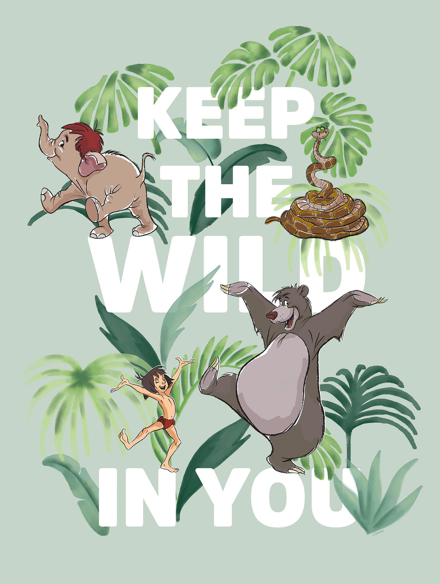 Komar Poster Jungle Book Keep the Wild Disney B/L: ca. 30x40 cm günstig online kaufen