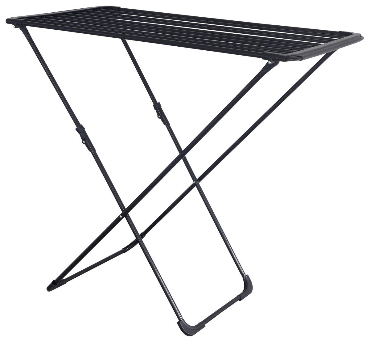 Flügelwäschetrockner silber Teleskop-Wäschetrockner - schwarz/silber (133,00/55,00/4,00cm)