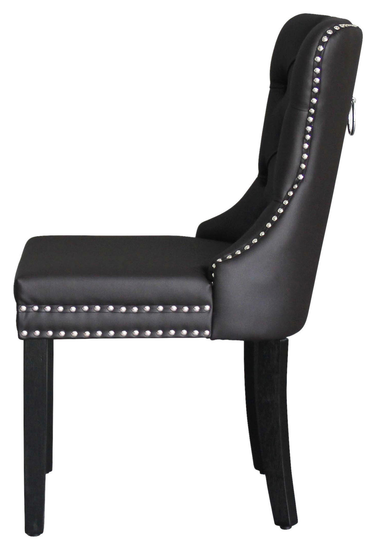 Stuhl DOMINO schwarz braun B/H/T: ca. 48,5x93x61 cm DOMINO - braun/schwarz (48,50/93,00/61,00cm) - byLIVING