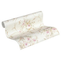 A.S.Création Vliestapete grün rosa creme B/H/D: ca. 53x1005x7,4 cm Vliestapete - creme/grün (7,40/1005,00cm) - A.S.Creation