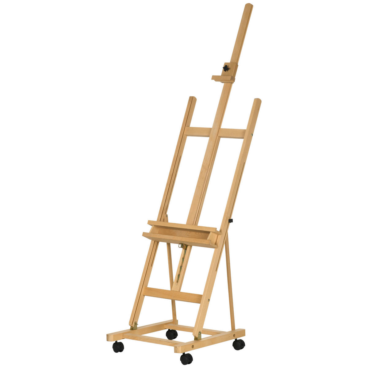 Vinsetto Staffelei natur Buche B/H/L: ca. 53x50,5x238 cm Staffelei - natur (238,00/53,00/50,50cm) - Vinsetto