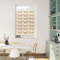 LICHTBLICK Fensterfolie Zig Zag Floral Zig Zag gelb B/L: ca. 100x100 cm Zig Zag - gelb (100,00/100,00cm) - LICHTBLICK