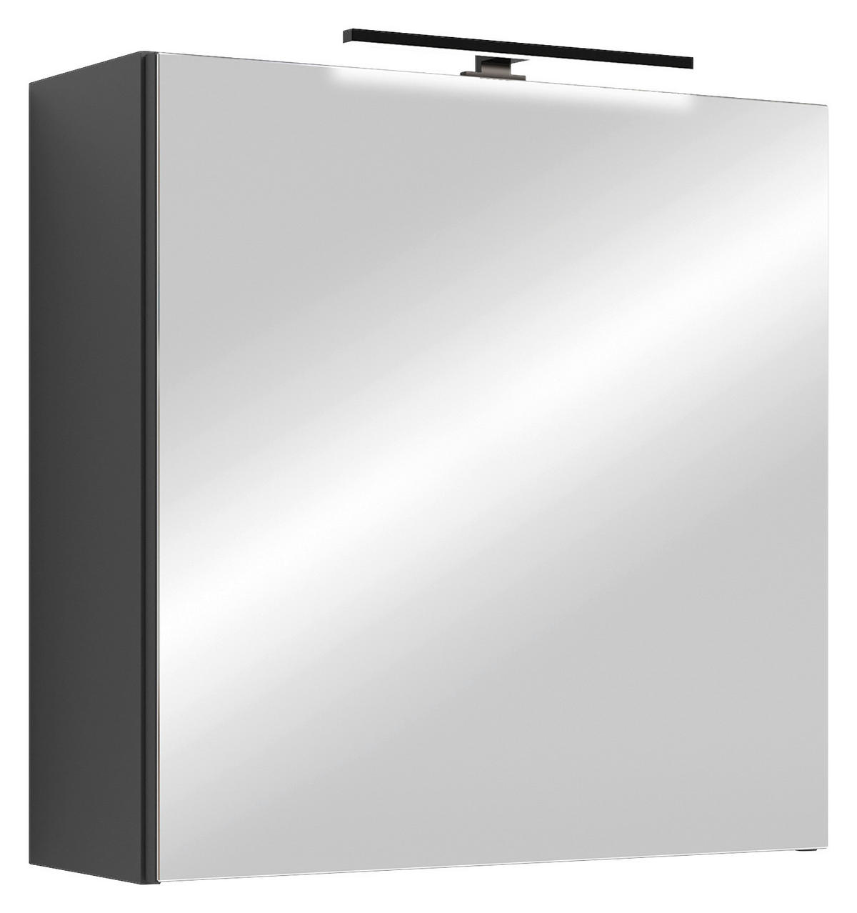 Spiegelschrank SPREE anthrazit B/H/T: ca. 60x60x20 cm SPREE - anthrazit (60,00/60,00/20,00cm) - byLIVING