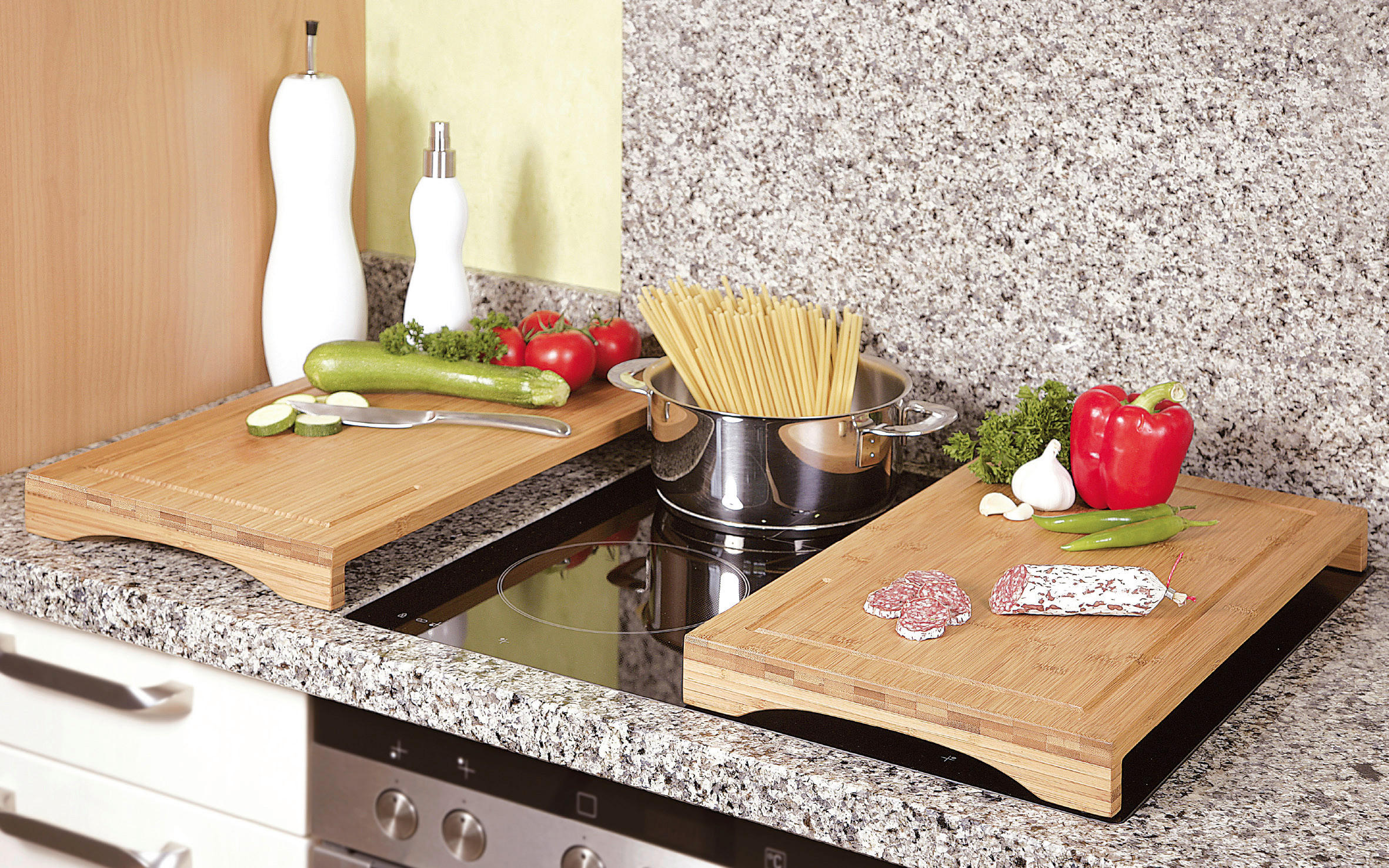Kesper Abdeckplatte natur Bambus B/H/L: ca. 28x4,3x54 cm Abdeckplatte - natur (54,00/28,00/4,30cm) - Kesper