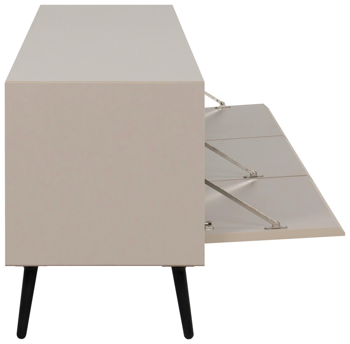 Lowboard Arona sand schwarz B/H/T: ca. 175x50x38 cm Arona - sand/schwarz (175,00/50,00/38,00cm)