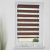 Doppelrollo Duo meliert dunkelbraun B/L: ca. 45x150 cm Duo meliert - dunkelbraun (45,00/150,00cm) - LICHTBLICK