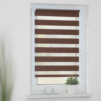 Doppelrollo Duo meliert dunkelbraun B/L: ca. 45x150 cm Duo meliert - dunkelbraun (45,00/150,00cm) - LICHTBLICK