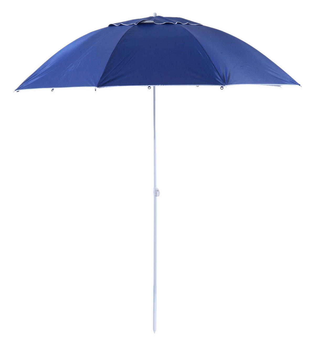 Outsunny Strandschirm blau Metall H/D: ca. 222x210 cm Strandschirm - blau (210,00/222,00cm) - Outsunny