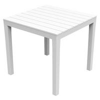 ProGarden Gartentisch Bali weiß Kunststoff B/H/L: ca. 78x72x78 cm Bali - weiß (78,00/78,00/72,00cm) - ProGarden