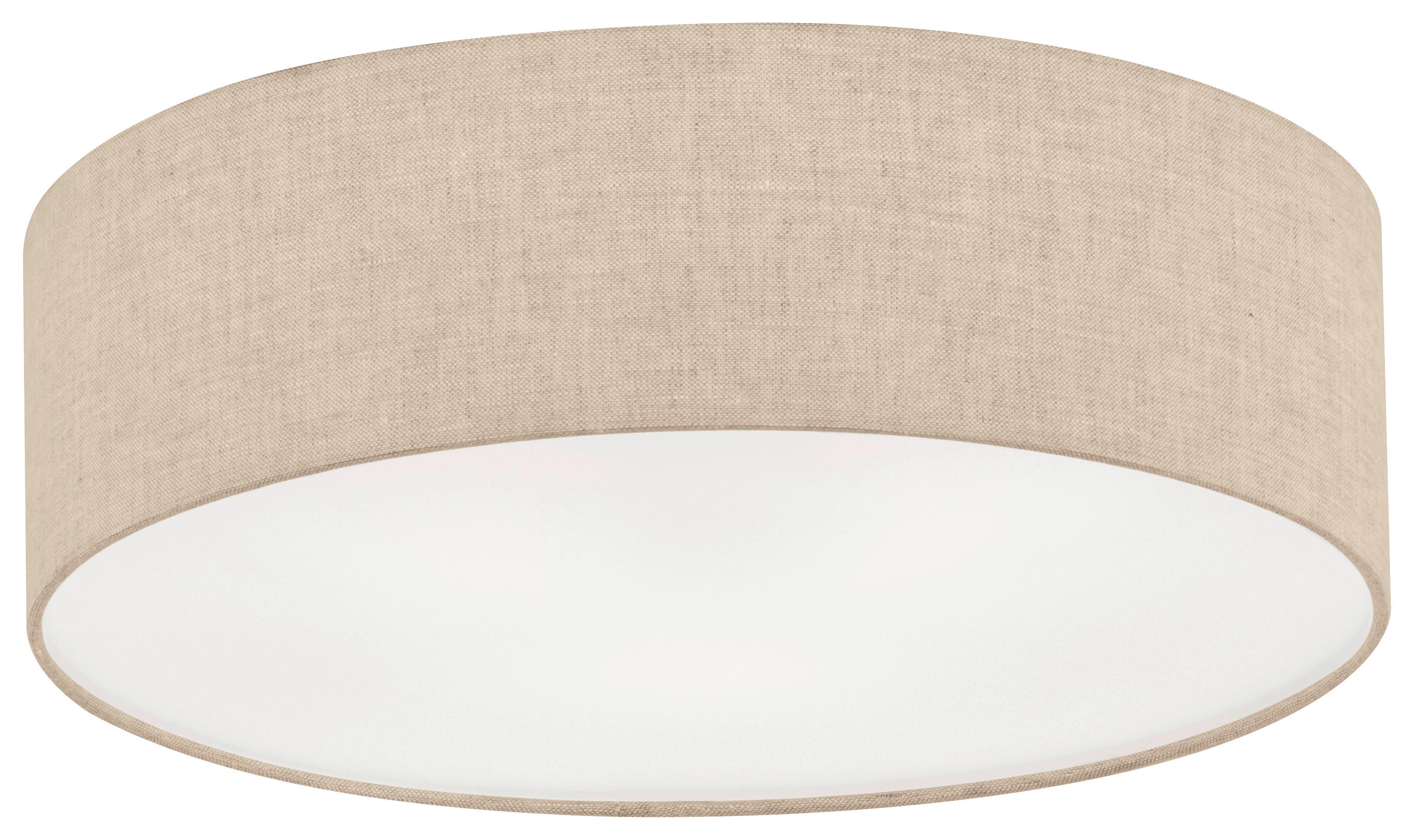 Fischer & Honsel Deckenleuchte 20913 weiß sand Leinen H/D: ca. 15x60 cm E14 4 Brennstellen Thor - sand/weiß (60,00/15,00cm) - Fischer & Honsel