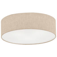 Fischer & Honsel Deckenleuchte 20913 weiß sand Leinen H/D: ca. 15x60 cm E14 4 Brennstellen Thor - sand/weiß (60,00/15,00cm) - Fischer & Honsel