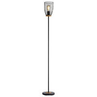 Just Light Stehleuchte TAMIS 15195-79 schwarz natur Holz Metall H/D: ca. 155x20 cm E14 1 Brennstellen TAMIS - natur/schwarz (20,00/155,00cm) - Just Light